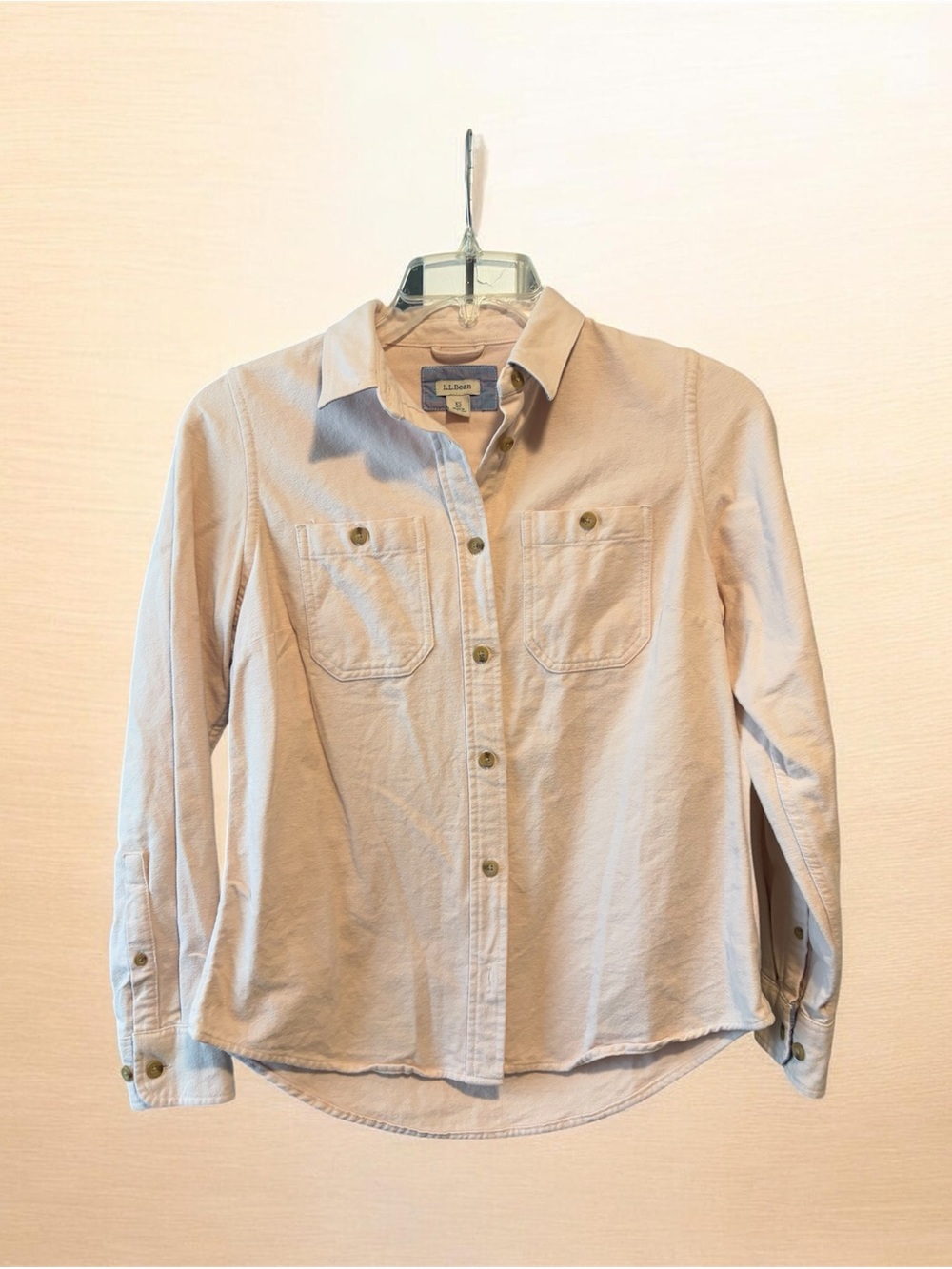 L.L. Bean Soft Pink Button-Up Shirt